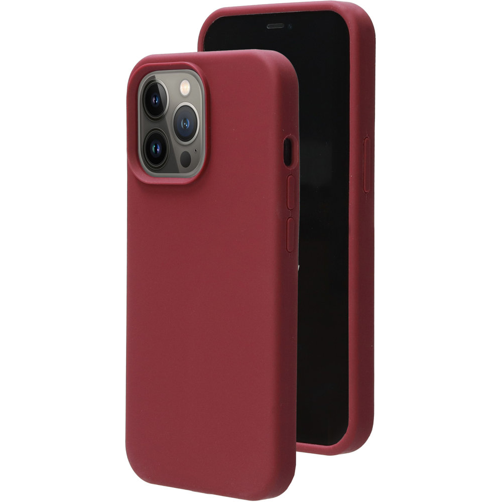 Mobiparts Silicone Cover Apple Iphone 13 Pro Plum Red Hoesjes En