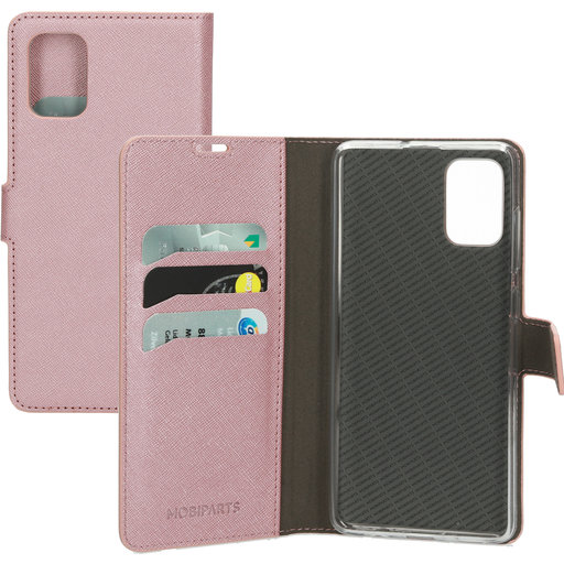 Saffiano Wallet Case Samsung Galaxy A71 (2020) Pink