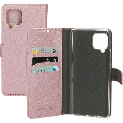 Saffiano Wallet Case Samsung Galaxy A42 (2020) Pink