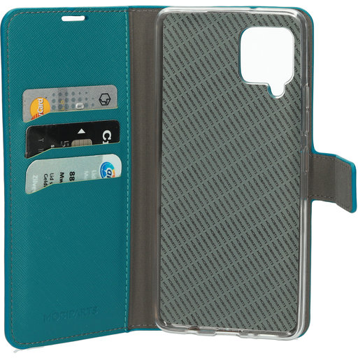Saffiano Wallet Case Samsung Galaxy A42 (2020) Turquoise