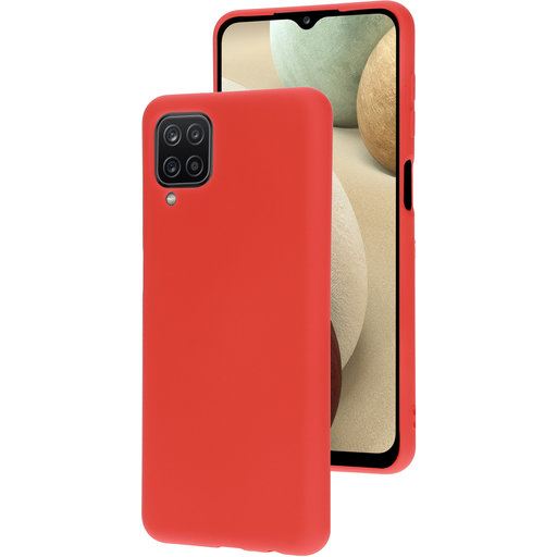 Silicone Cover Samsung Galaxy A12 (2021) Scarlet Red