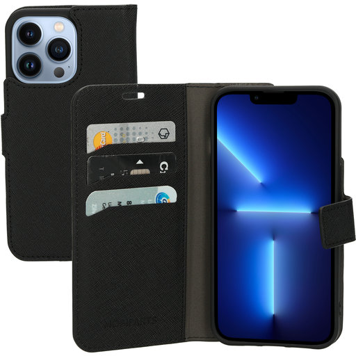 Saffiano Wallet Case Apple iPhone 13 Pro Black