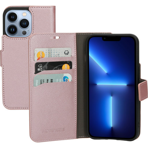 Saffiano Wallet Case Apple iPhone 13 Pro Pink