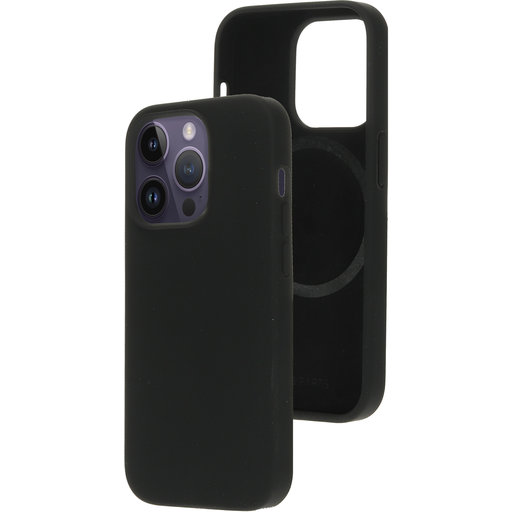 Silicone  Cover Apple iPhone 14 Pro Black (Magsafe Compatible)