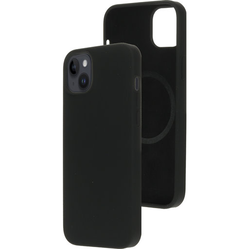 Silicone  Cover Apple iPhone 14 Plus Black (Magsafe Compatible)