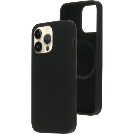 Silicone  Cover Apple iPhone 14 Pro Max Black (Magsafe Compatible)