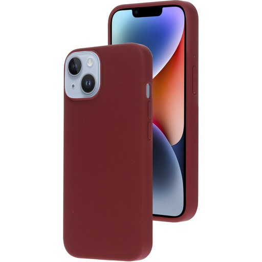 Silicone Cover Apple iPhone 14 Plum Red