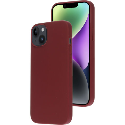 Silicone Cover Apple iPhone 14 Plus Plum Red