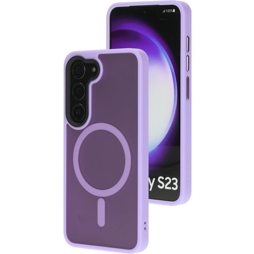 Hardcover Samsung Galaxy S23 Satin Lila (Magsafe Compatible)