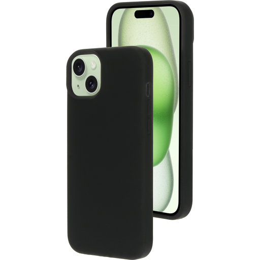 Silicone  Cover Apple iPhone 15 Plus Black (Magsafe Compatible)