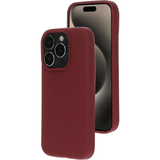 Silicone Cover Apple iPhone 15 Pro Plum Red