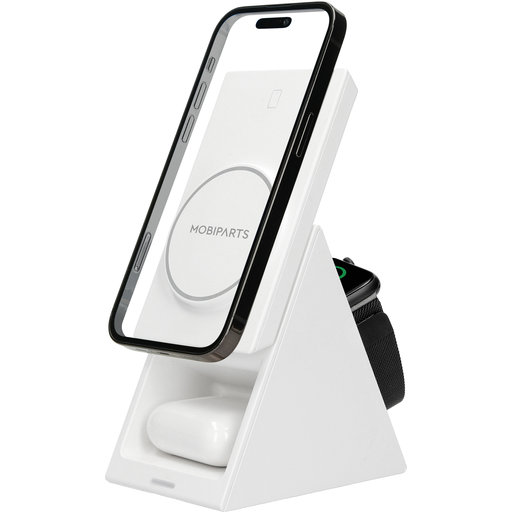 Wireless 3 in 1 Charger 15W Triangle White