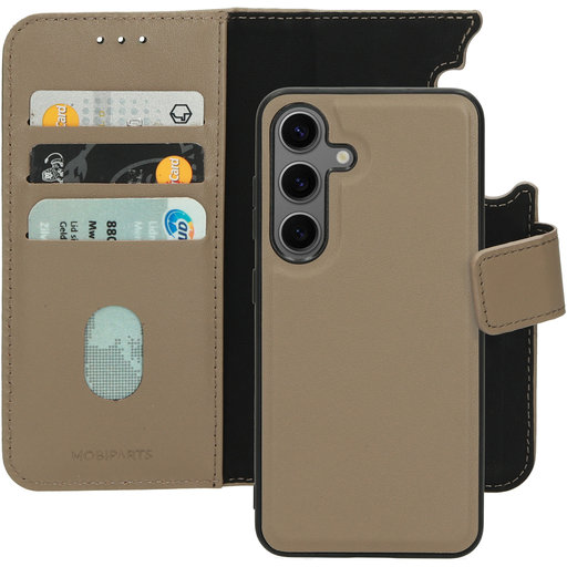 Leather 2 in 1 Wallet Case Samsung Galaxy S24 Taupe