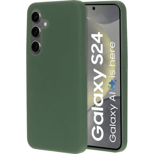 Silicone Cover Samsung Galaxy S24 Forest Green