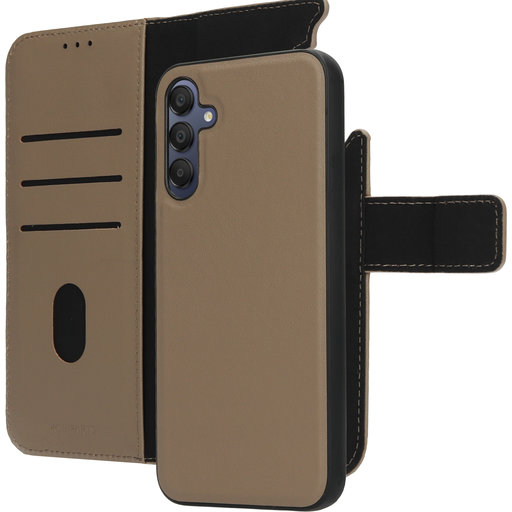 Leather 2 in 1 Wallet Case Samsung Galaxy A15 Taupe