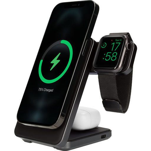 Foldable Wireless 3 in 1 Charger 15W Triangle Aluminum