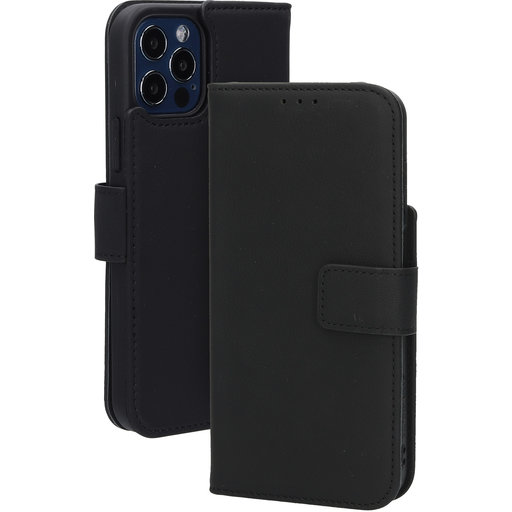 Leather Wallet Case Apple iPhone 12/12 Pro Black (MagSafe Compatible)