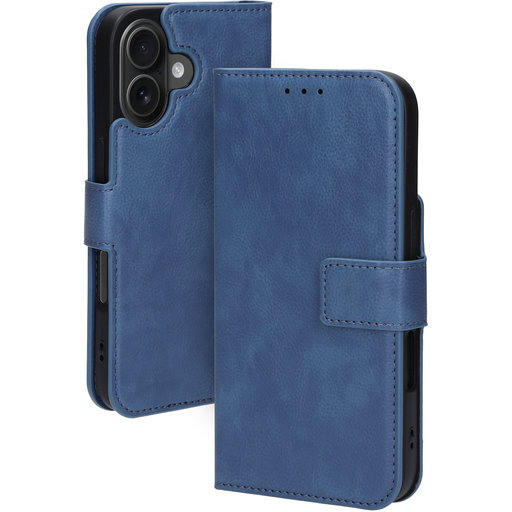 Classic Wallet Case Apple iPhone 16 Steel Blue (MagSafe Compatible)