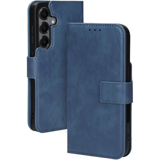 Classic Wallet Case Samsung Galaxy S25 Steel Blue (MagSafe Compatible)