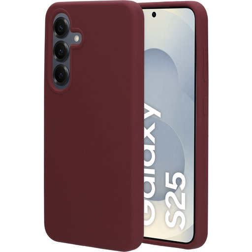 Silicone Cover Samsung Galaxy S25 Plum Red