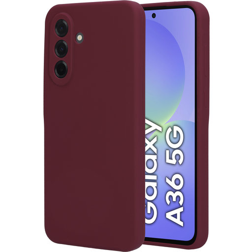 Silicone Cover Samsung Galaxy A36 Plum Red