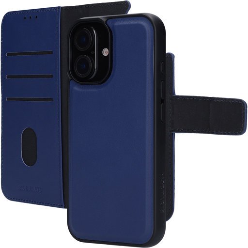 Leather 2 in 1 Wallet Case Apple iPhone 16 Blue