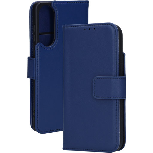 Leather Wallet Case Samsung Galaxy S25 Edge Blue