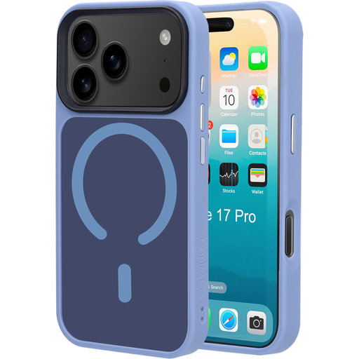 Hardcover Apple iPhone 17 Pro Satin Light Blue (Magsafe Compatible)