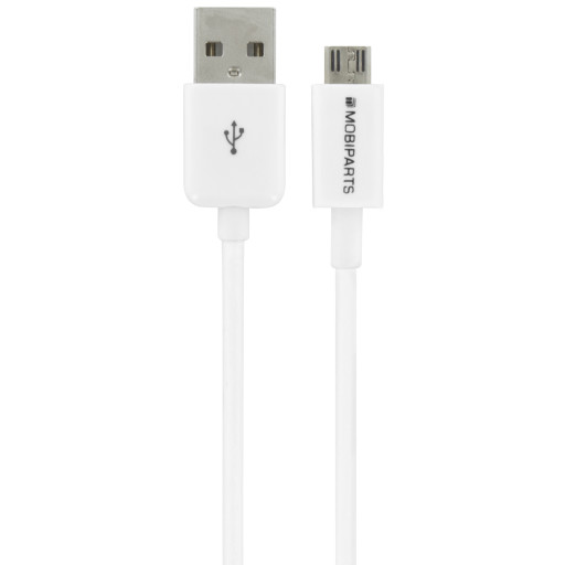 Micro USB to USB Cable 2.4A 3m White (bulk)