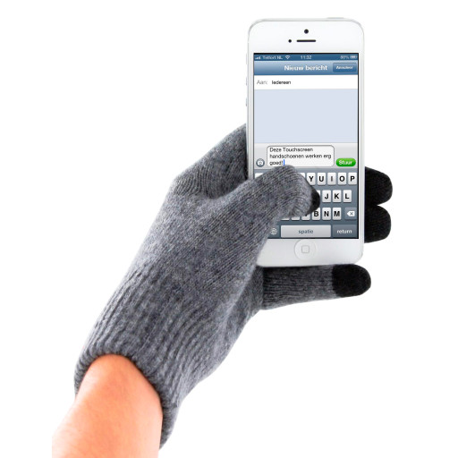Touchscreen Gloves Grey (Size L)