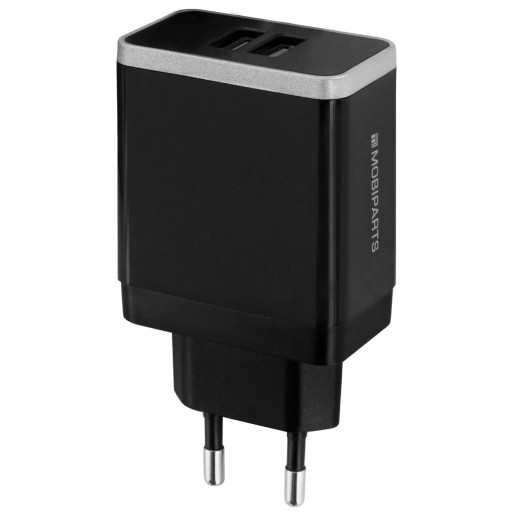 Quick Charge Wall Charger Dual USB 4.6A Black