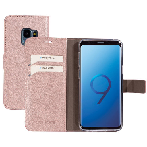 Saffiano Wallet Case Samsung Galaxy S9 Pink