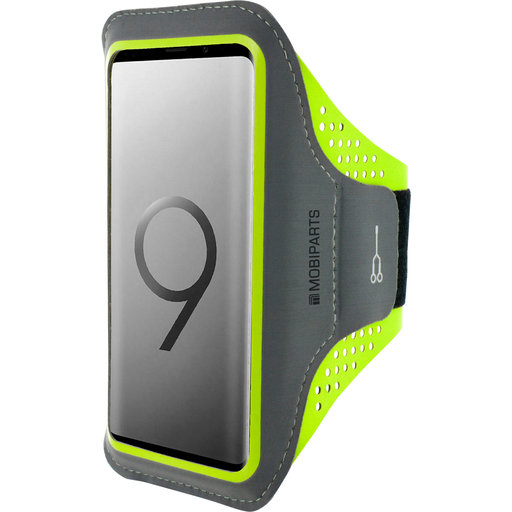 Comfort Fit Sport Armband Samsung Galaxy S9 Plus Neon Green