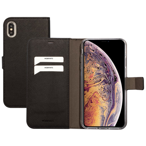Saffiano Wallet Case Apple iPhone XS Max Black