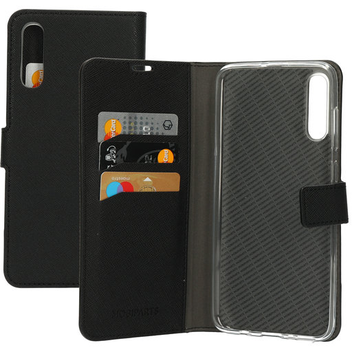 Saffiano Wallet Case Samsung Galaxy A70 (2019) Black