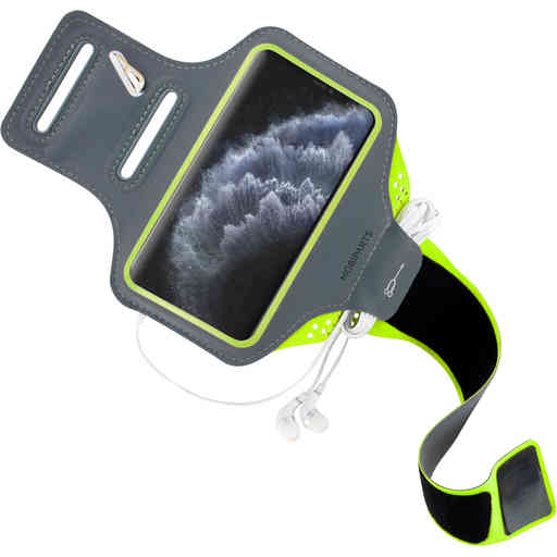 Mobiparts Comfort Fit Sport Armband Apple iPhone 11 Pro Neon Green