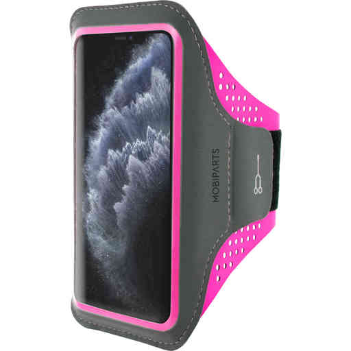 Mobiparts Comfort Fit Sport Armband Apple iPhone 11 Pro Neon Pink