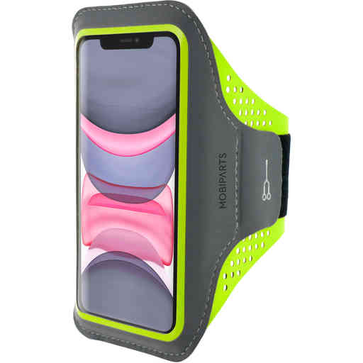Mobiparts Comfort Fit Sport Armband Apple iPhone 11 Neon Green