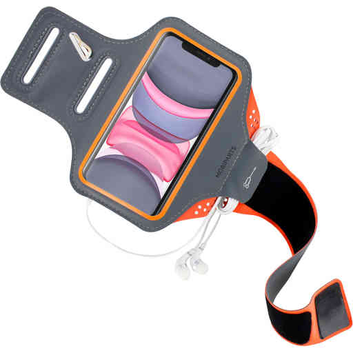Mobiparts Comfort Fit Sport Armband Apple iPhone 11 Neon Orange