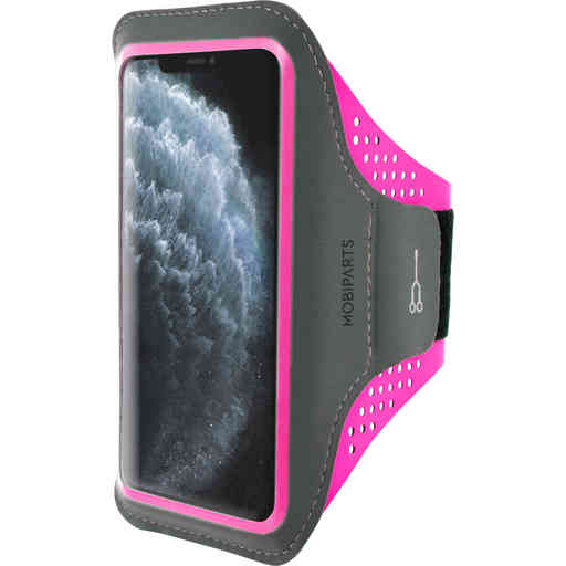 Mobiparts Comfort Fit Sport Armband Apple iPhone 11 Pro Max Neon Pink