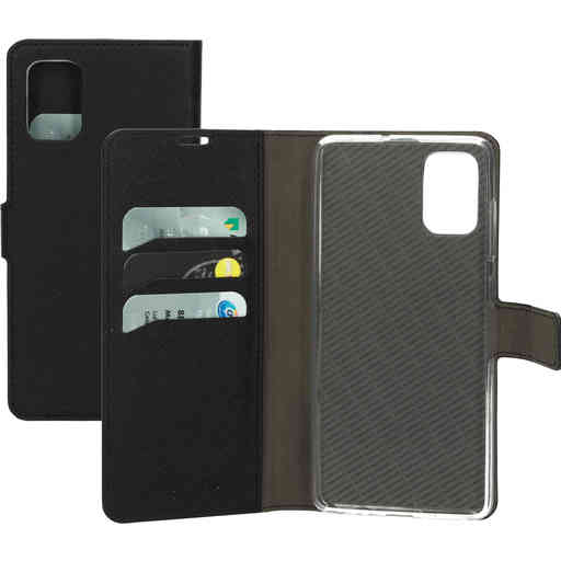 Mobiparts Saffiano Wallet Case Samsung Galaxy A71 (2020) Black