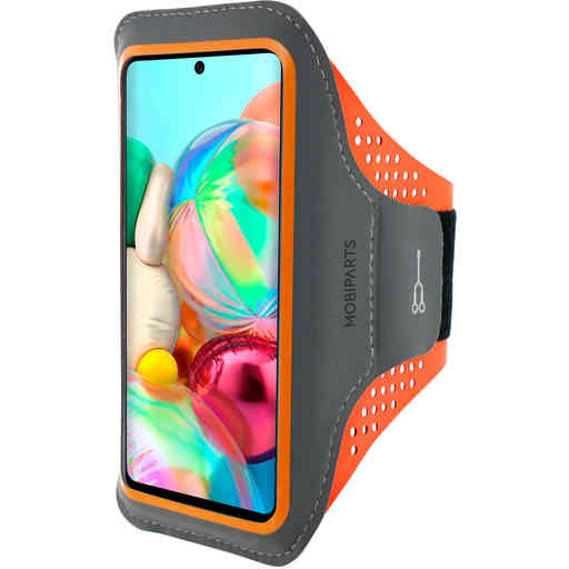 Mobiparts Comfort Fit Sport Armband Samsung Galaxy A71 (2020) Neon Orange