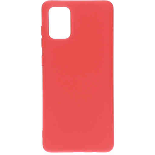 Mobiparts Silicone Cover Samsung Galaxy A71 (2020) Scarlet Red