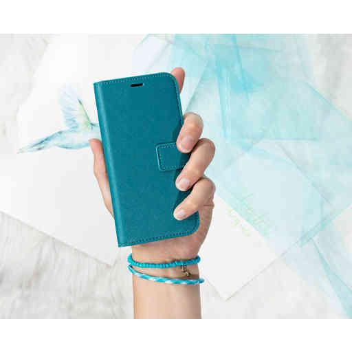 Mobiparts Saffiano Wallet Case Samsung Galaxy S20 4G/5G Turquoise