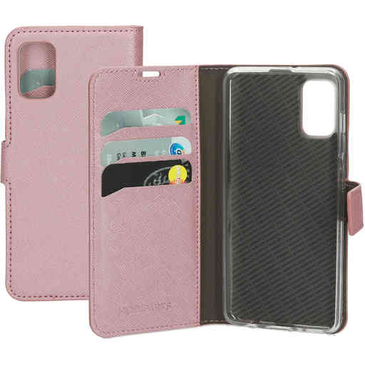 Mobiparts Saffiano Wallet Case Samsung Galaxy A41 (2020) Pink