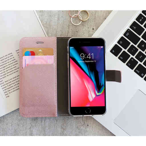 Mobiparts Saffiano Wallet Case Samsung Galaxy A41 (2020) Pink
