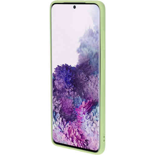 Mobiparts Silicone Cover Samsung Galaxy S20 Plus 4G/5G Pistache Green