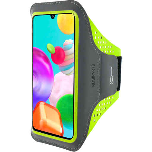 Mobiparts Comfort Fit Sport Armband Samsung Galaxy A41 (2020) Neon Green