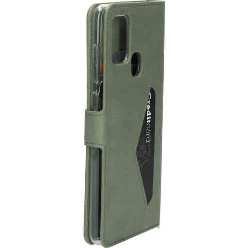 Mobiparts Classic Wallet Case Samsung Galaxy A21s (2020) Stone Green