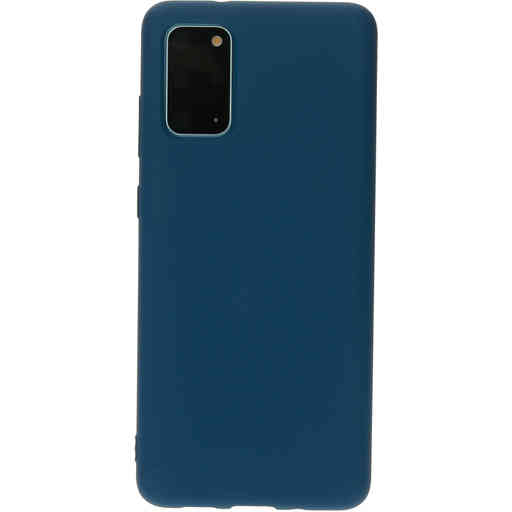 Mobiparts Silicone Cover Samsung Galaxy S20 Plus 4G/5G Blueberry Blue
